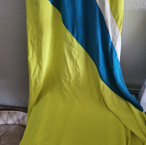 Simona Corsellini Colorblock Silk Blend Dress - Sz IT 42 - Picture 9 of 14